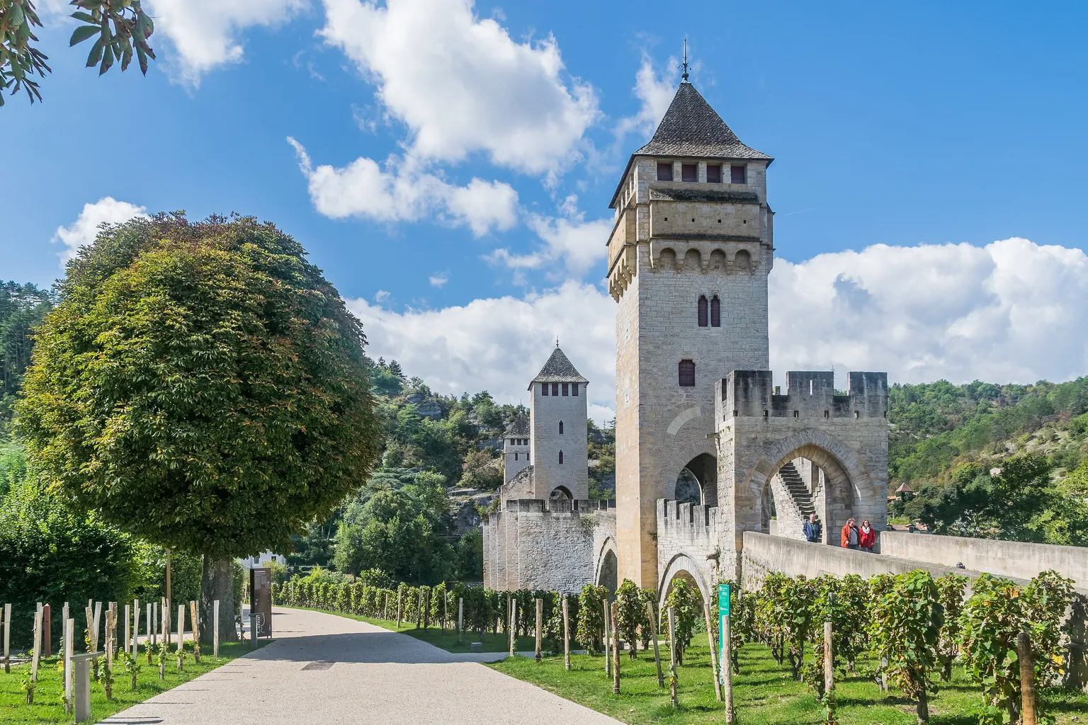 Le pont Valentré sur le Lot, à Cahors